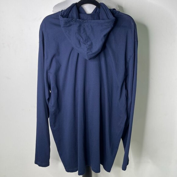 Ralph Lauren Men's Blue Polo Country Hooded Jersey Sportsman Hoodie Size XL - Picture 4 of 13